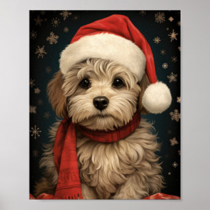 Cute Hund Julkonst: Valp av god kvalitet Poster