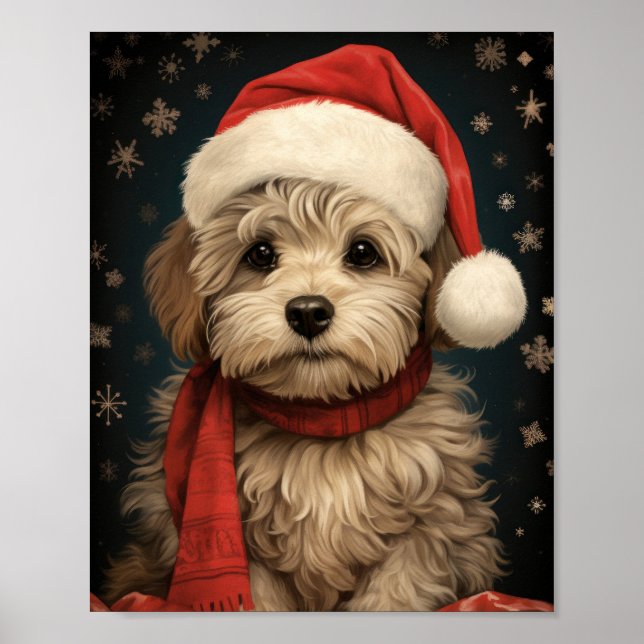 Cute Hund Julkonst: Valp av god kvalitet Poster (Framsidan)