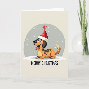 Cute Hund-julkort Kort
