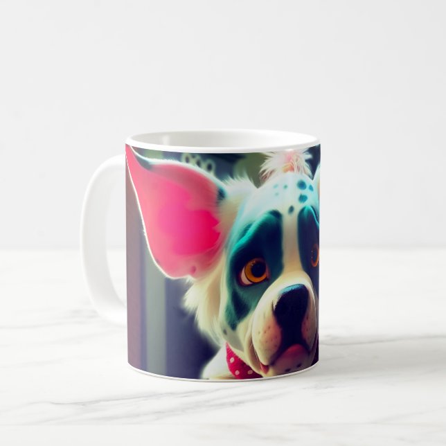 Cute Hund Kaffemugg (Framsida vänster)