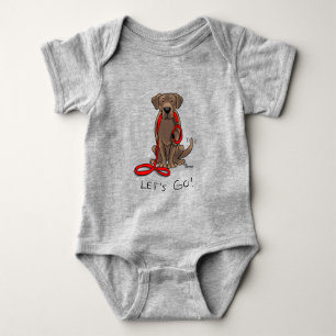 Cute Hund - Låt oss! Chocolate Labrador Retriever T Shirt