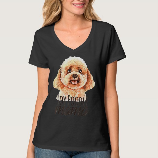 Cute hund Leksak Pudel T Shirt (Framsida)