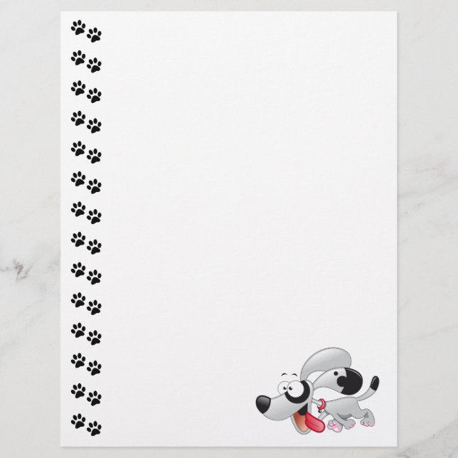 Cute Hund Letterhead (Framsida)