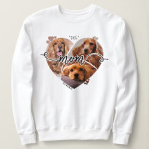 Cute Hund Mamma Anpassningsbar Hjärtformad fotokol
