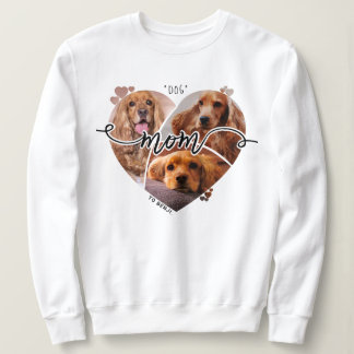 Cute Hund Mamma Anpassningsbar Hjärtformad fotokol T Shirt