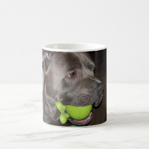 Cute Hund med Grönt Boll-kaffe Mugg