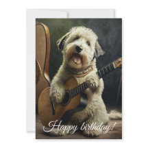 Cute Hund med Guitar.