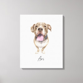 Cute Hund med namnet Ari Canvastryck