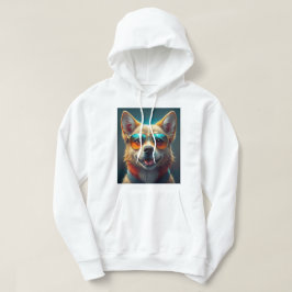 Cute hund med solglasögon hoodie