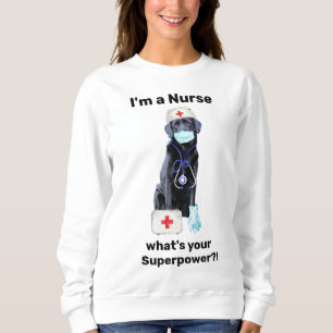 Cute Hund Medical Professionell Toppen Sjuksköters T Shirt