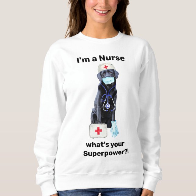 Cute Hund Medical Professionell Toppen Sjuksköters T Shirt (Framsida)
