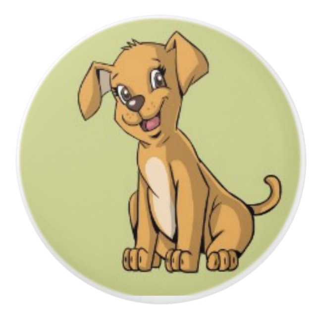 Cute Hund, möbler för Barn, sovrum Knopp (Framsidan)