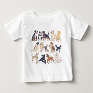 Cute Hund Mönster bärbar dator T Shirt