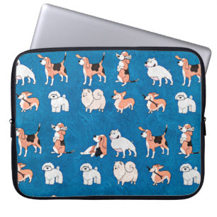 Cute Hund Mönster Laptop Fodral