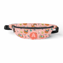 Cute Hund Mönster på Rosa