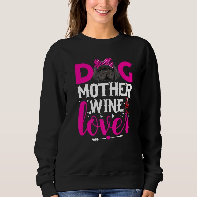Cute Hund Newfoundland Hund Mors dag T Shirt (Framsida)