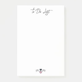 Cute hund och eget namn,Enkel Personlig Post-it Block