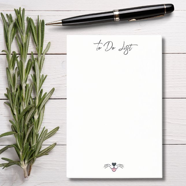 Cute hund och eget namn,Enkel Personlig Post-it Block (Skapare uppladdad)