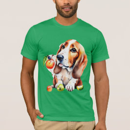 Cute hund och frukter t shirt