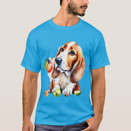 Cute hund och frukter t shirt
