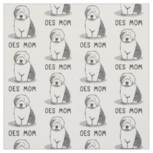 Cute Hund OES Mamma Old English Sheepdog Mamma (Gr Tyg