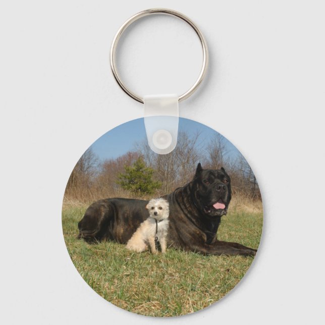Cute Hund par Nyckelring (Framsida)