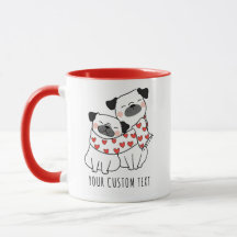 Cute Hund par Personliger Alla hjärtans dag