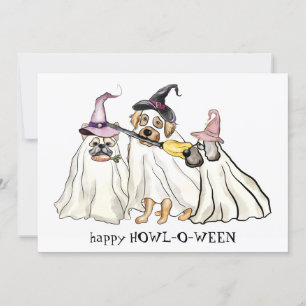 Cute Hund Personlig Happy halloween Julkort