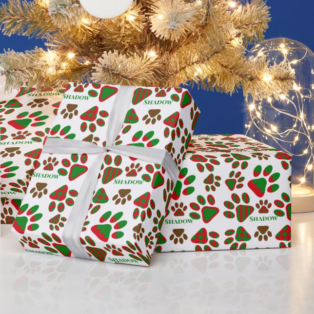 Cute Hund Personlig Wrapping Papper Presentpapper (Helgdagar)