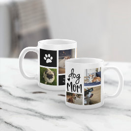 Cute Hund Pet Photo Collage Kaffemugg