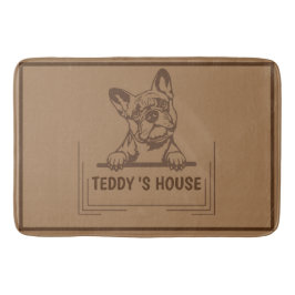 Cute Hund Pet Välkommen hem party DIY namn Badrumsmatta