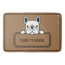 Cute Hund Pet Välkommen hem party DIY namn Badrumsmatta