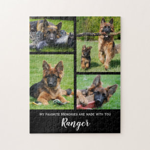 Cute Hund Photo Collage - Personlig Pet Photo Pussel