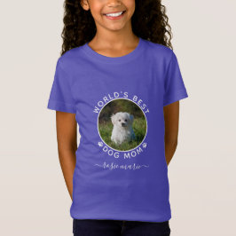 Cute Hund Photo Namn White Tass avtryck Anpassning T Shirt