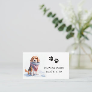Cute Hund-plats Visitkort