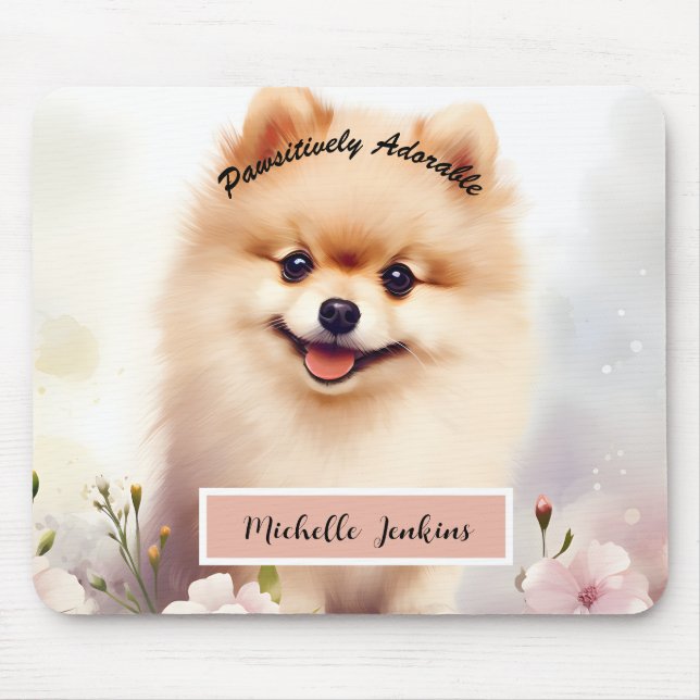 Cute Hund, Pommern Musmatta (Framsidan)