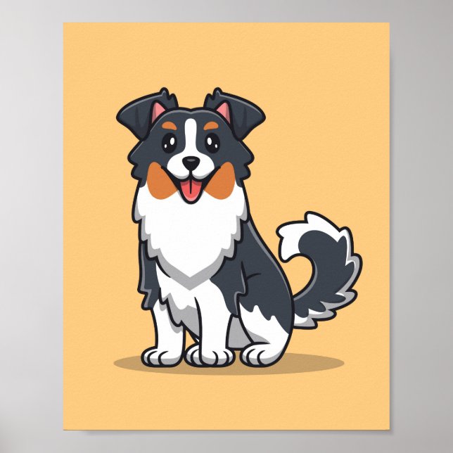Cute Hund Poster (Framsidan)