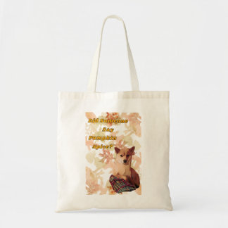 Cute Hund Pumkin Spice Tote Tygkasse