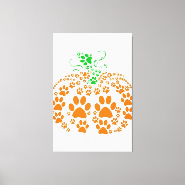 Cute Hund Pumpkin Hund älskare ger Halloween Cos Canvastryck (Framsida)