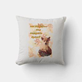 Cute Hund Pumpkin Spice Accent Pillow Kudde