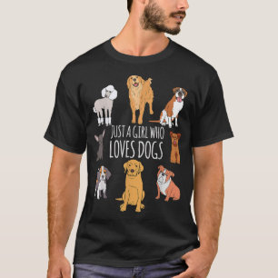 Cute Hund & Puppy Älskare Gift Roligt Bara en flic T Shirt