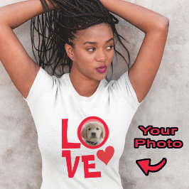 Cute Hund Puppy Kärlek Personlig Photo T-Shirt