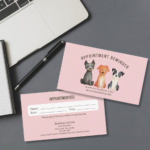 Cute Hund Sitter Groomer Djuromsorg Möte Visitkort