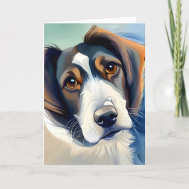 Cute Hund Sketch for Birthday Humor Kort