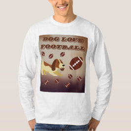 Cute Hund spelar fotboll T Shirt