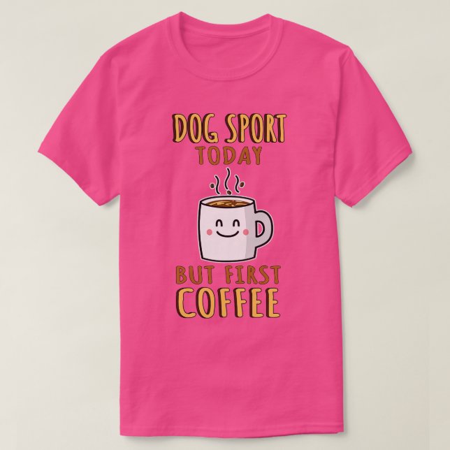 Cute Hund Sports T Shirt (Design framsida)