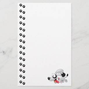 Cute Hund Stationery Brevpapper