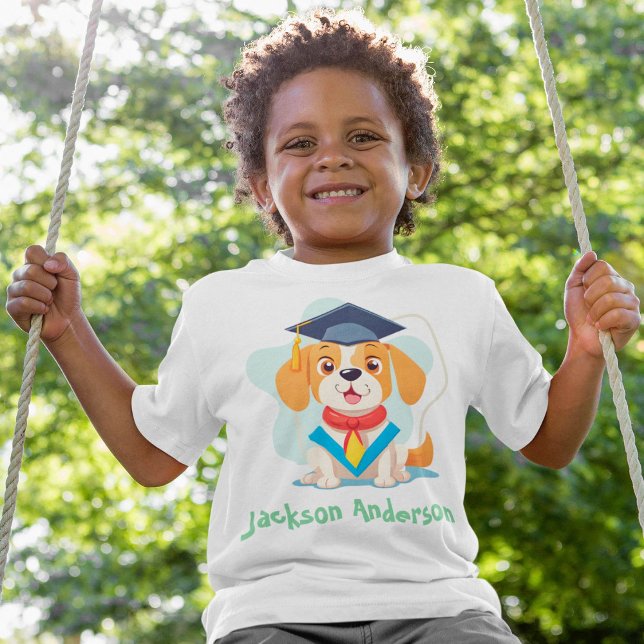 Cute Hund Studenten-gåvor till Kindergarteners T Shirt (Cute Dog Graduation Gifts for Kindergarteners)