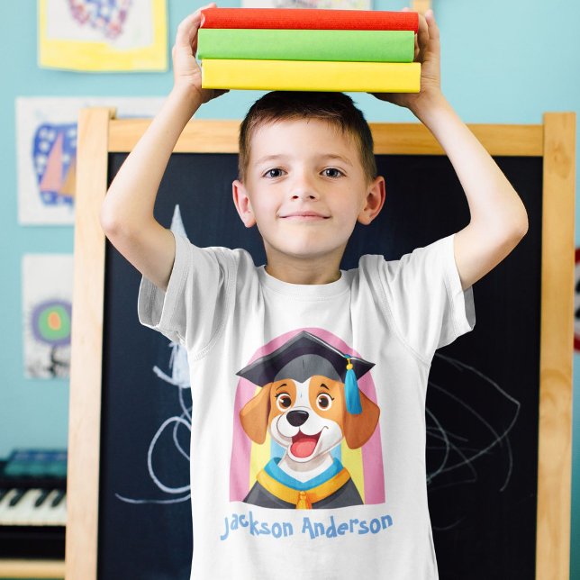 Cute Hund Studenten-gåvor till Kindergarteners T Shirt (Cute Dog Graduation Gifts for Kindergarteners)
