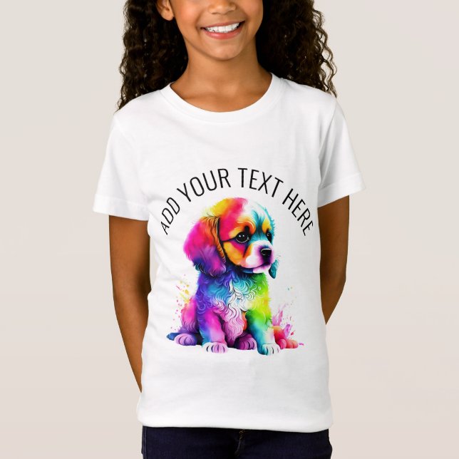 Cute Hund T Shirt (Framsida)